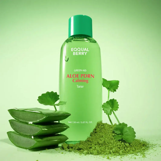 EQQUALBERRY Green Aid Aloe PDRN Calming Toner 150ml | Hydrating & Soothing Facial Toner