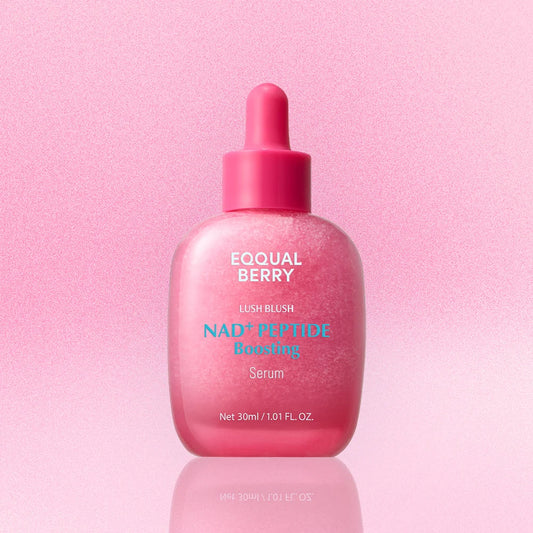 EQQUALBERRY Lush Blush NAD+ Peptide Boosting Serum 30ml | Hydrating & Firming Serum