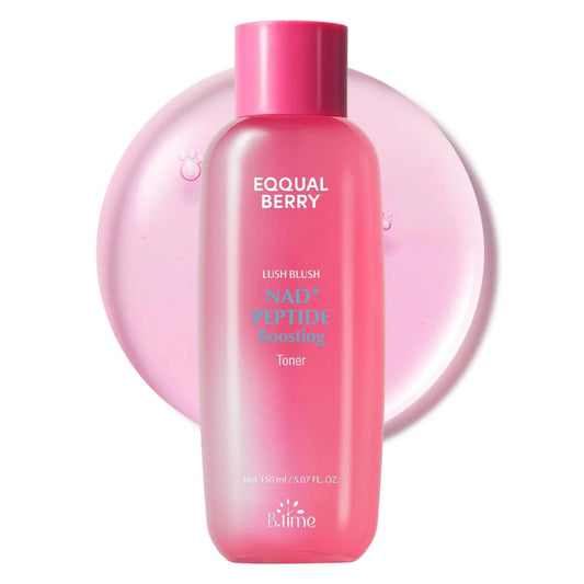 EQQUALBERRY Lush Blush NAD+ Peptide Boosting Toner 150ml | Hydrating & Firming Toner