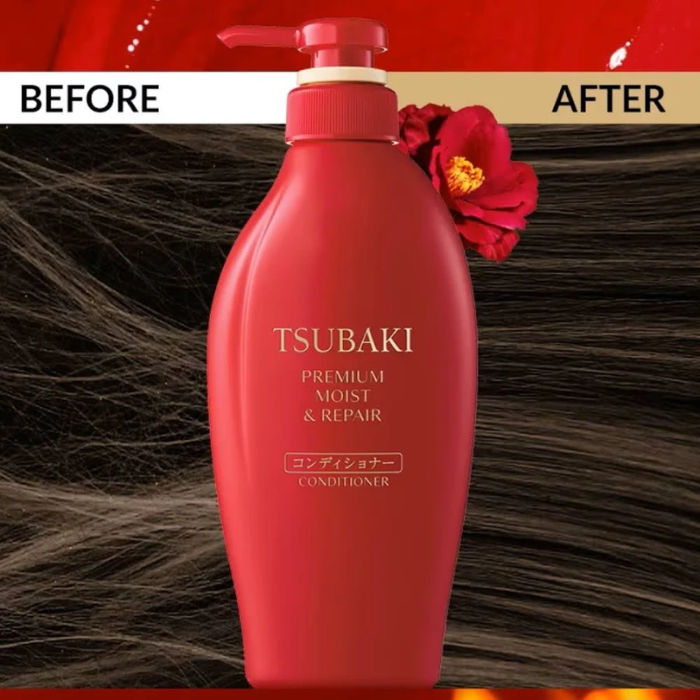 Tsubaki Premium Moist & Repair Conditioner 450ml | Japanese Conditioner for Dry & Damaged Hair