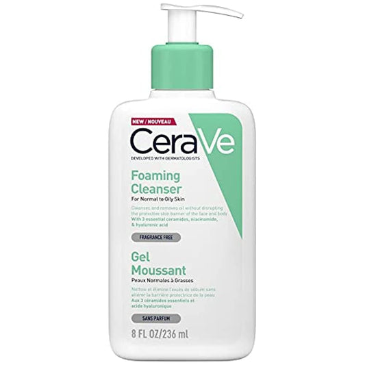 CeraVe Foaming Facial Cleanser | 236ml / 355ml / 473ml | Normal to Oily Skin