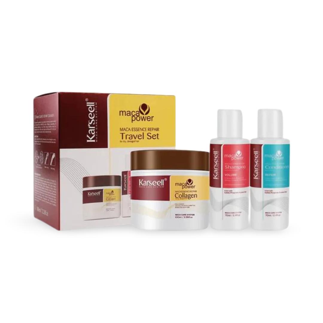 Karseell Maca Essence Repair Travel Set for Dry & Damaged Hair