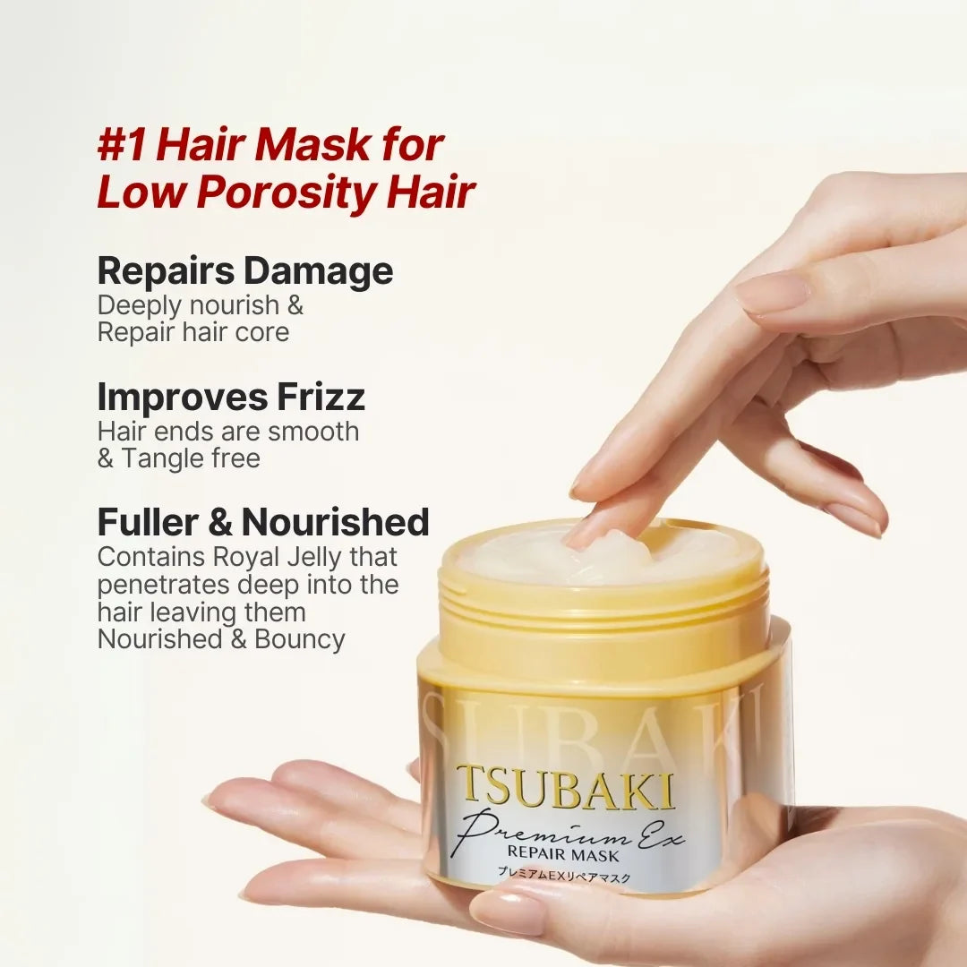 Tsubaki Premium EX Repair Mask 180g | Intensive Hair Repair Treatment for Damaged Hair