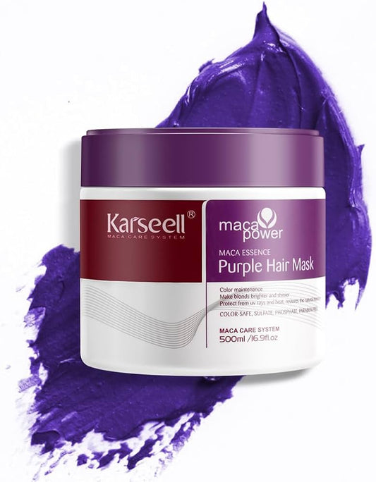 Karseell Maca Power Color Depositing Purple Hair Mask 500ml