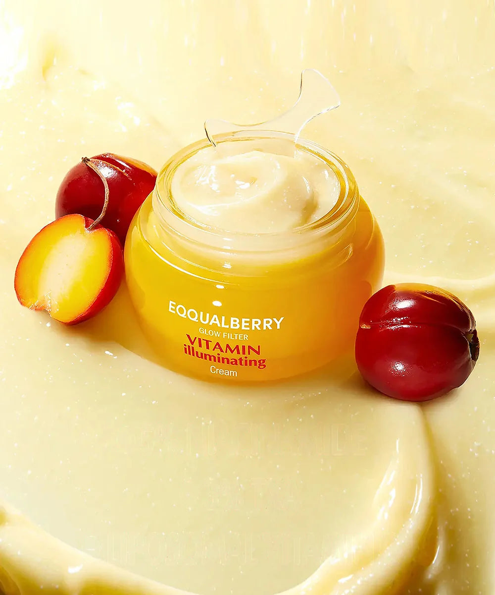 EQQUALBERRY Glow Filter Vitamin Illuminating Cream 50ml | Brightening & Radiance Moisturizer