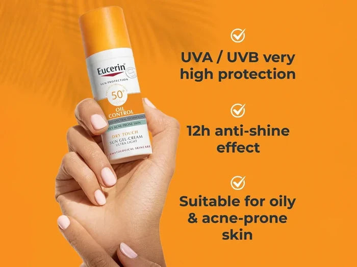 Eucerin Sun Face Oil Control Sun Gel-Cream Dry Touch SPF50+ 50ml
