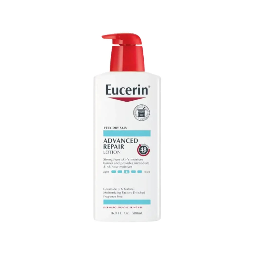 Eucerin Advanced Repair Lotion 500ml | Dry Skin Moisturizing Body Lotion