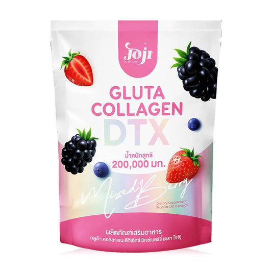 Joji Gluta Collagen DTX Mixed Berry Supplement Powder 10 Sachets | Berry Flavour