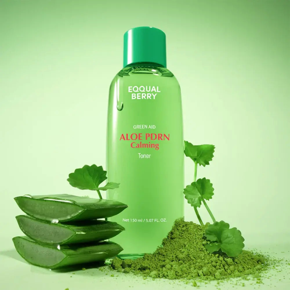 EQQUALBERRY Green Aid Aloe PDRN Calming Toner 150ml | Hydrating & Soothing Facial Toner