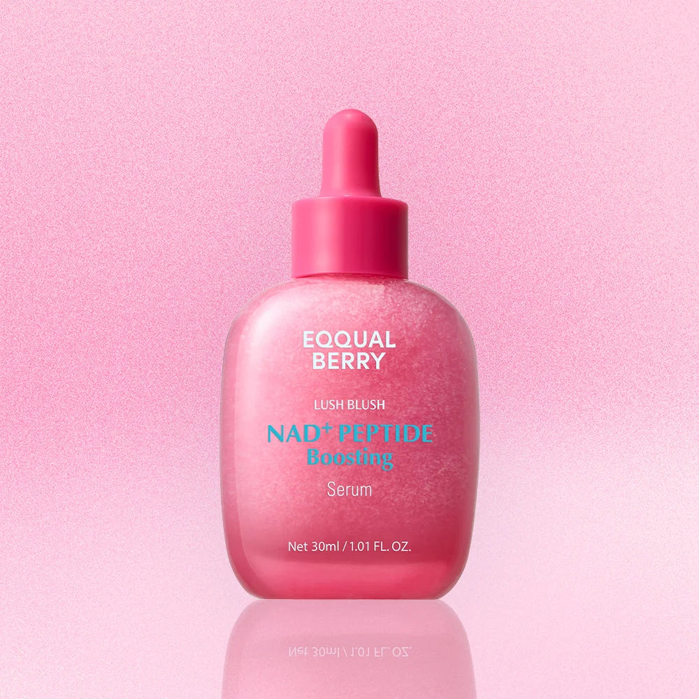 EQQUALBERRY Lush Blush NAD+ Peptide Boosting Serum 30ml | Hydrating & Firming Serum