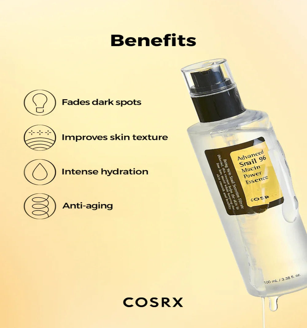 COSRX Advanced Snail 96 Mucin Power Essence 100ml | Hydrating & Skin-Repairing Essence