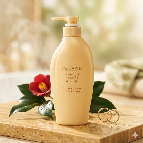 Tsubaki Premium Volume & Repair Conditioner 450ml | Japanese Conditioner for Damaged & Flat Hair