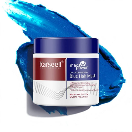 Karseell Maca Power Color Depositing Blue Hair Mask 500ml