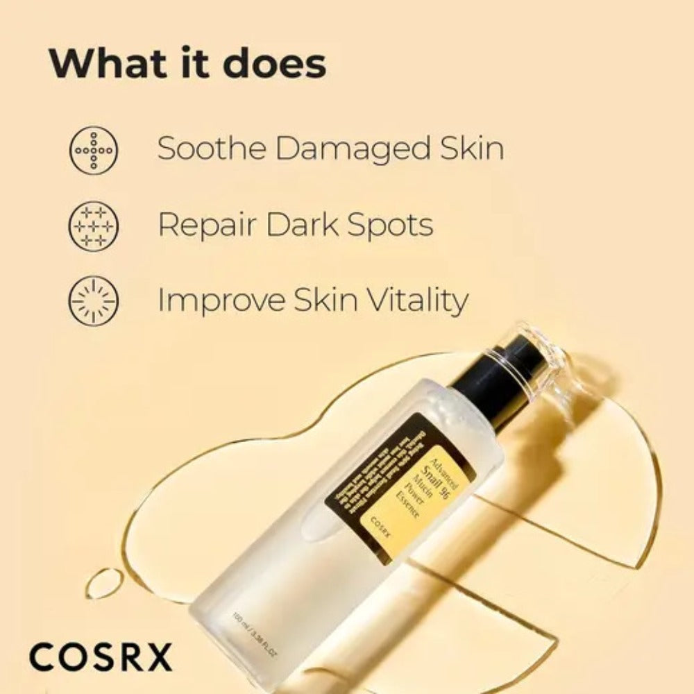 COSRX Advanced Snail 96 Mucin Power Essence 100ml | Hydrating & Skin-Repairing Essence