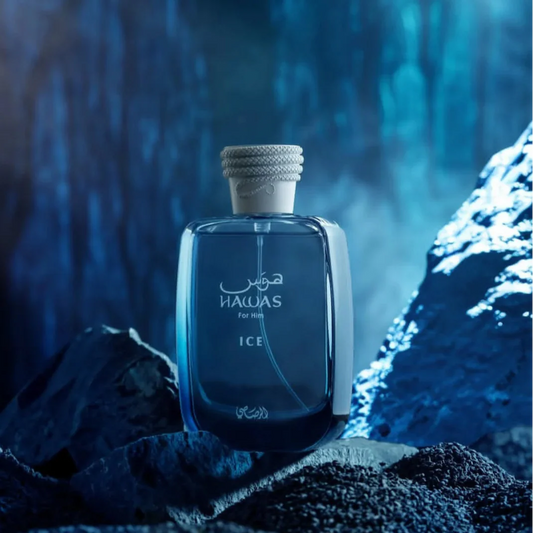 Rasasi Hawas Ice For Men EDP 100ml | Fresh Aquatic & Woody Long-Lasting Perfume