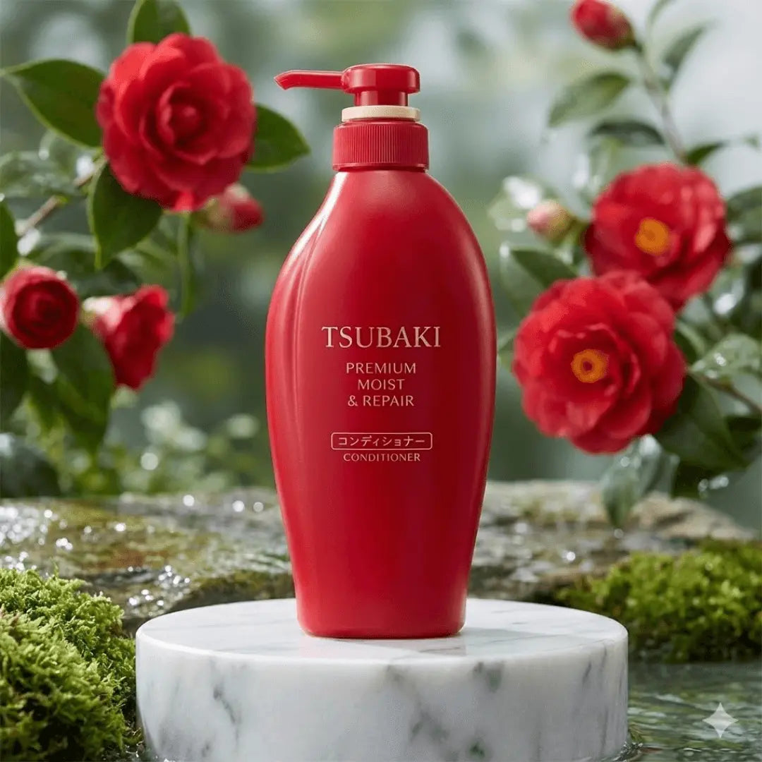 Tsubaki Premium Moist & Repair Conditioner 450ml | Japanese Conditioner for Dry & Damaged Hair